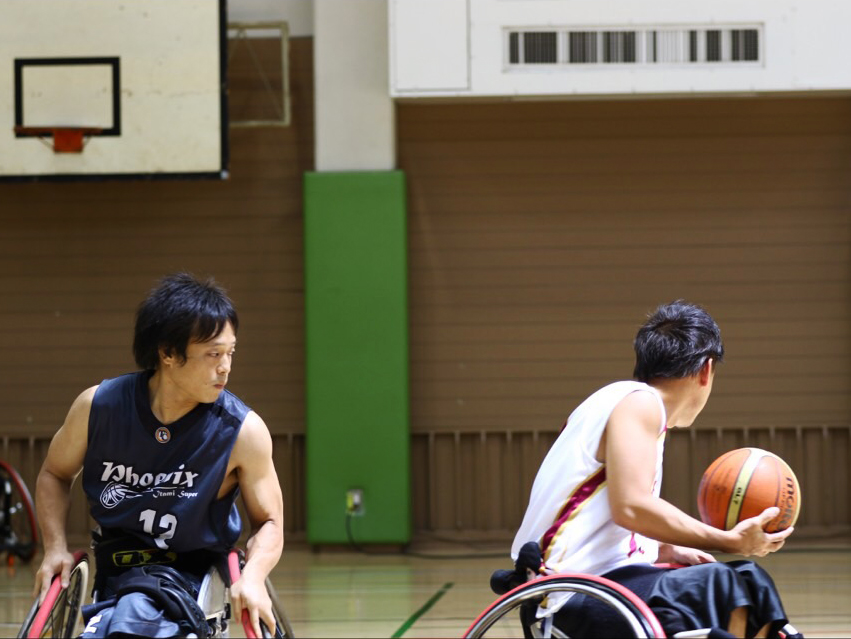 車いすバスケ選手