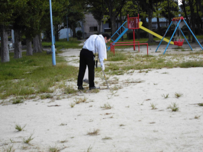 清掃活動の様子